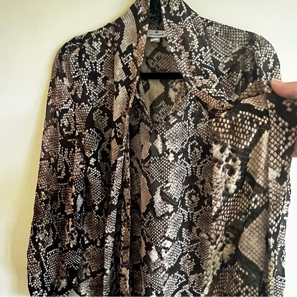 ***RARE*** BNWT ALTUZARRA X TARGET SNAKE PRINT BLOUSE WITH WRAP SCARF - Picture 8 of 13